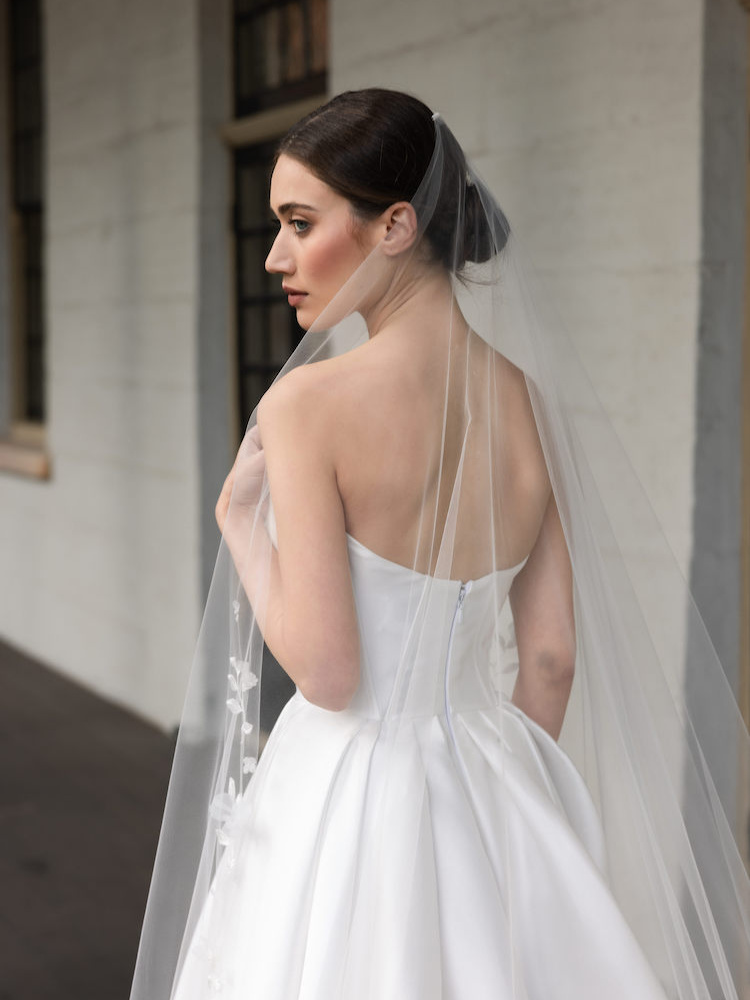Field of Flowers wedding veil