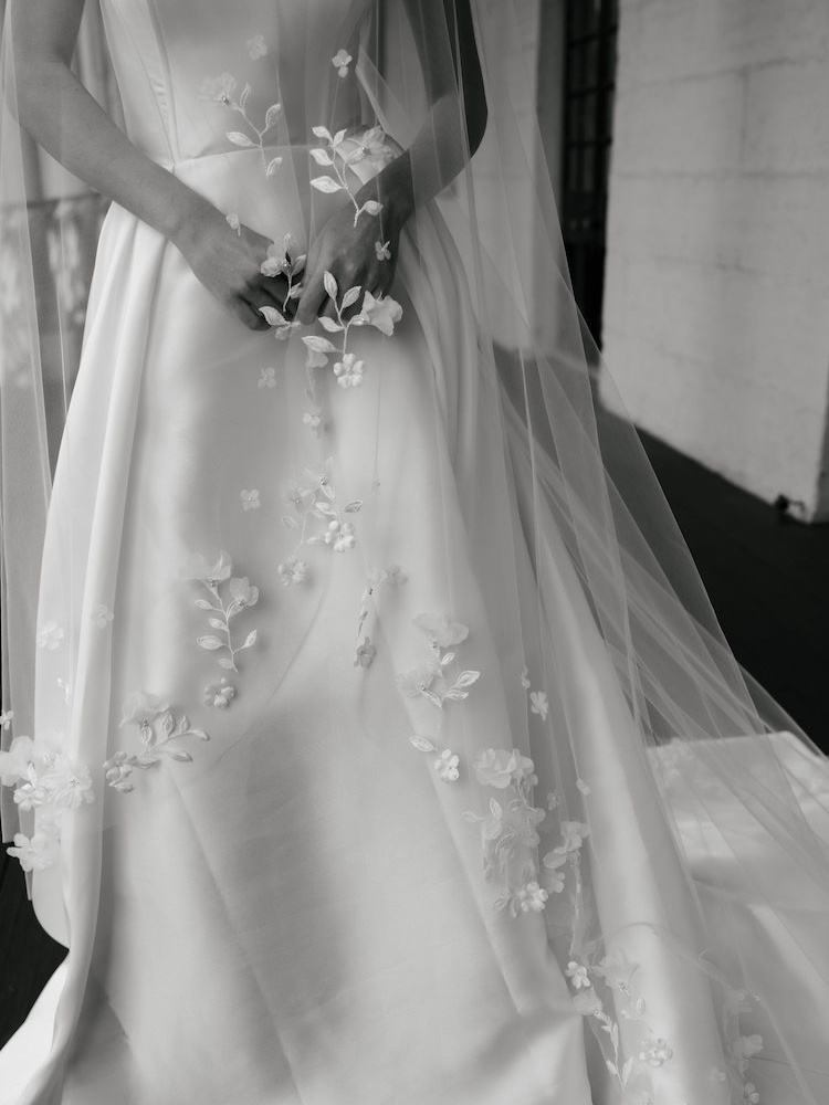 Field of Flowers wedding veil