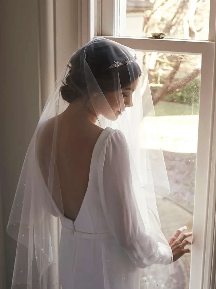 Fleur Delicate Silver Bridal Crown 9