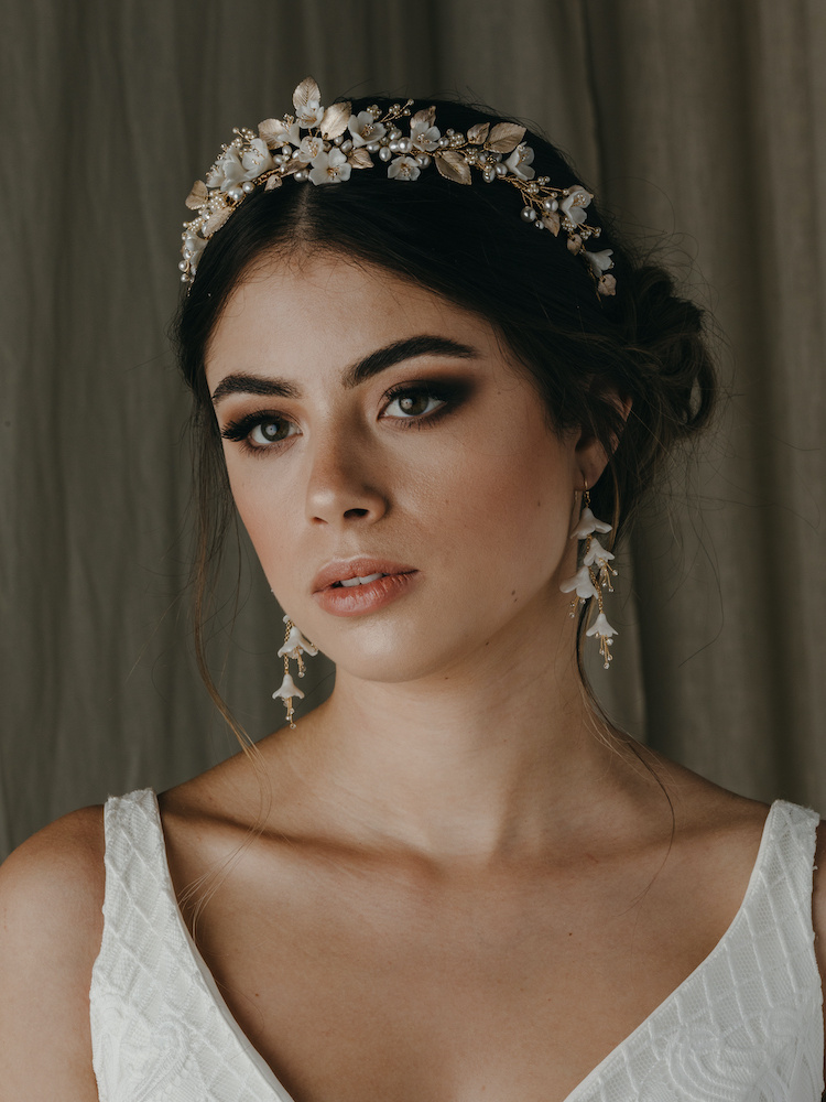Flores Floral Wedding Headpiece 1