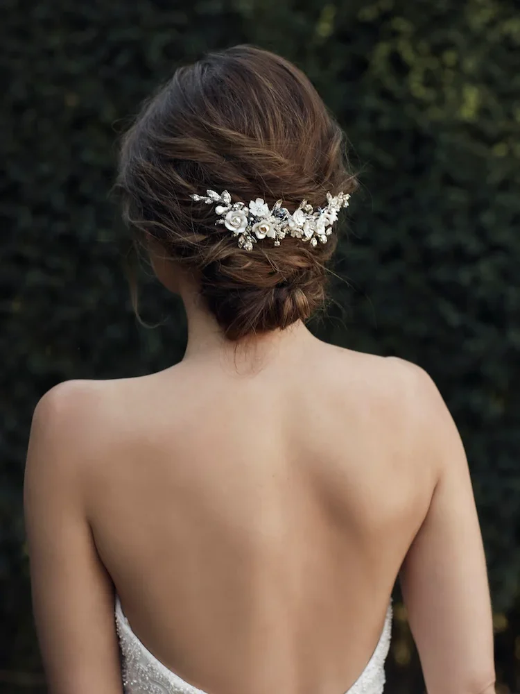 Fontaine Silver Floral Bridal Headpiece 1