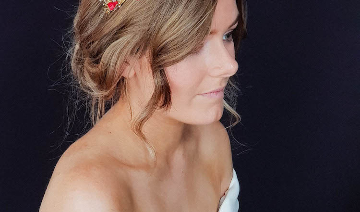 Harvest Red Gold Wedding Tiara 1