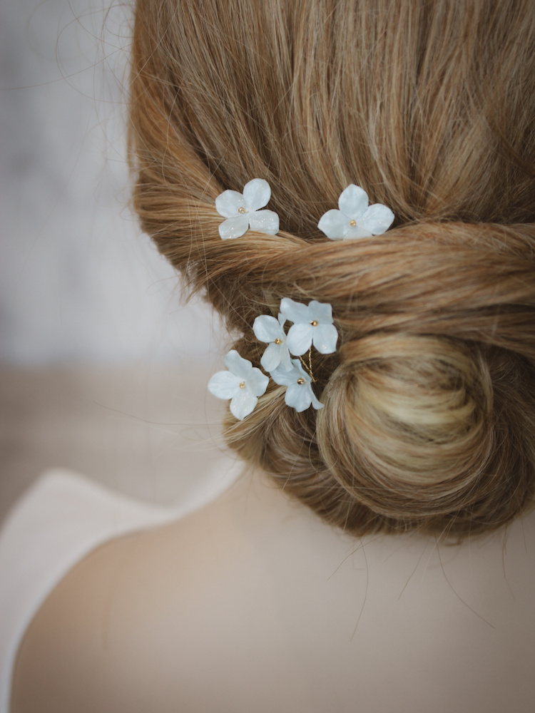 Hydrangea Pale Blue Floral Hair Pins 2.jpg
