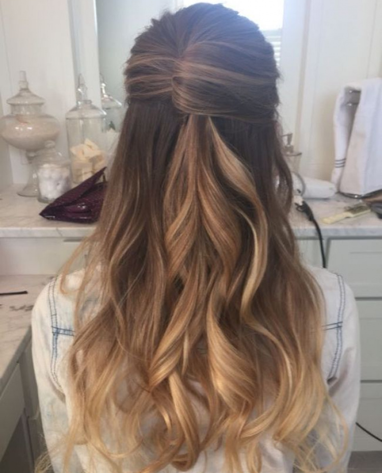 Half Up Wedding Hairstyles For Long Hair 6