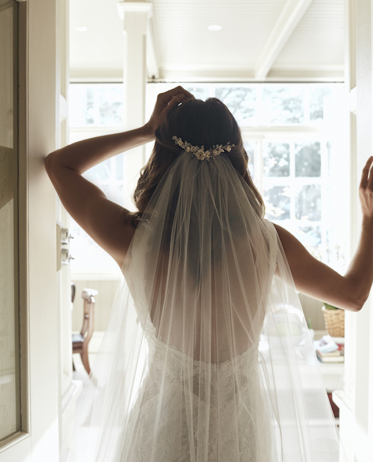 Half Up Wedding Hairstyles With Veil