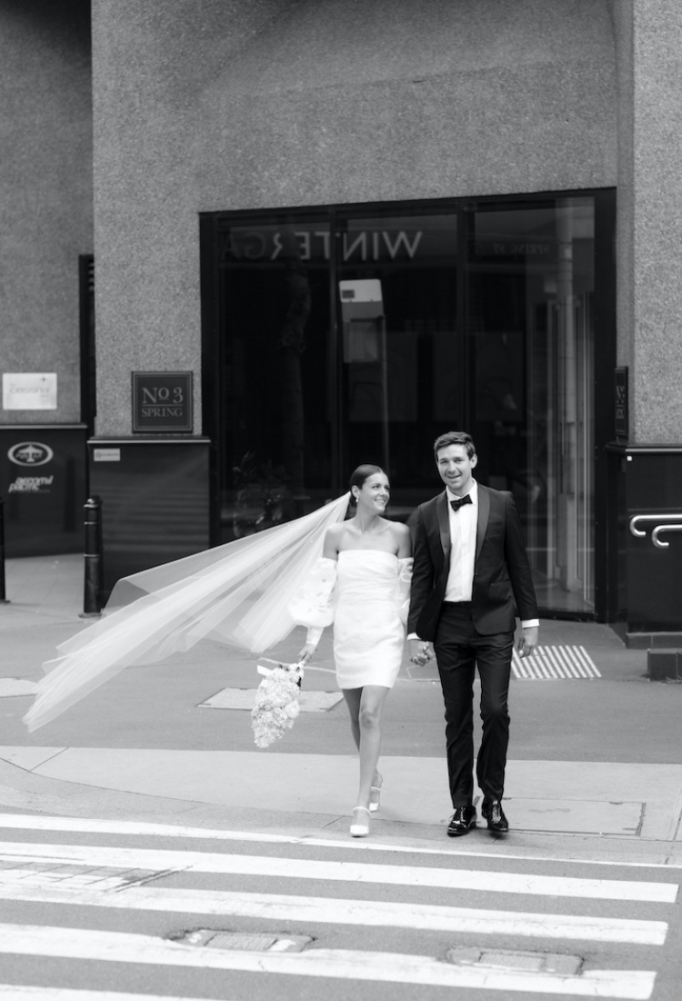 How to accessorise a short wedding dress 2