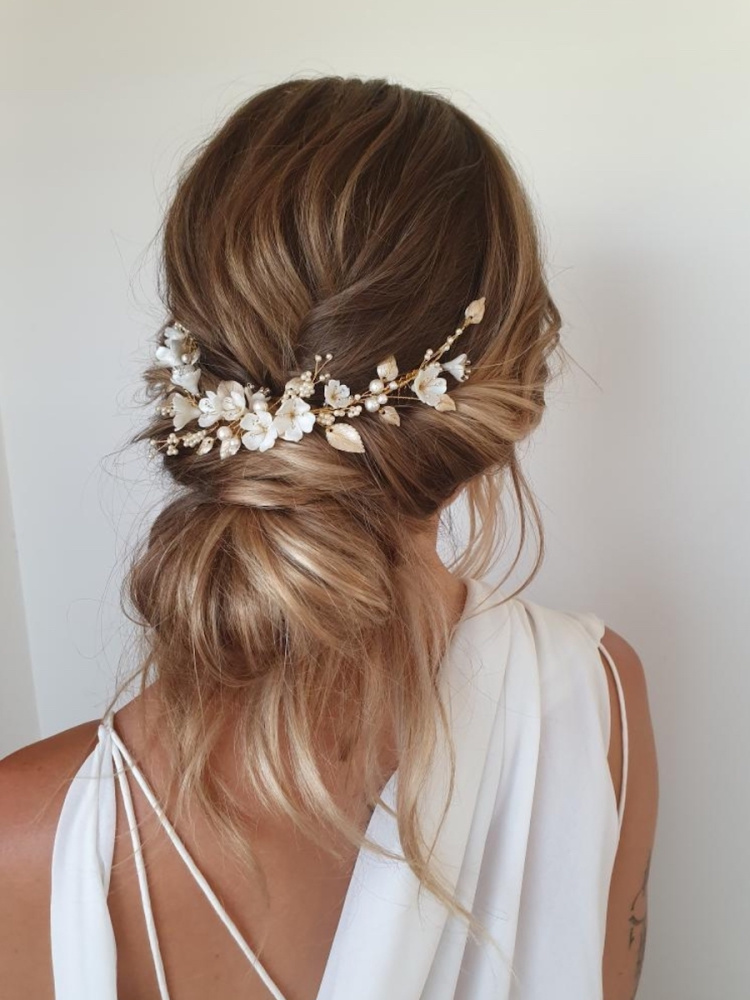 Lyric Headpiece In Pale Gold Tones