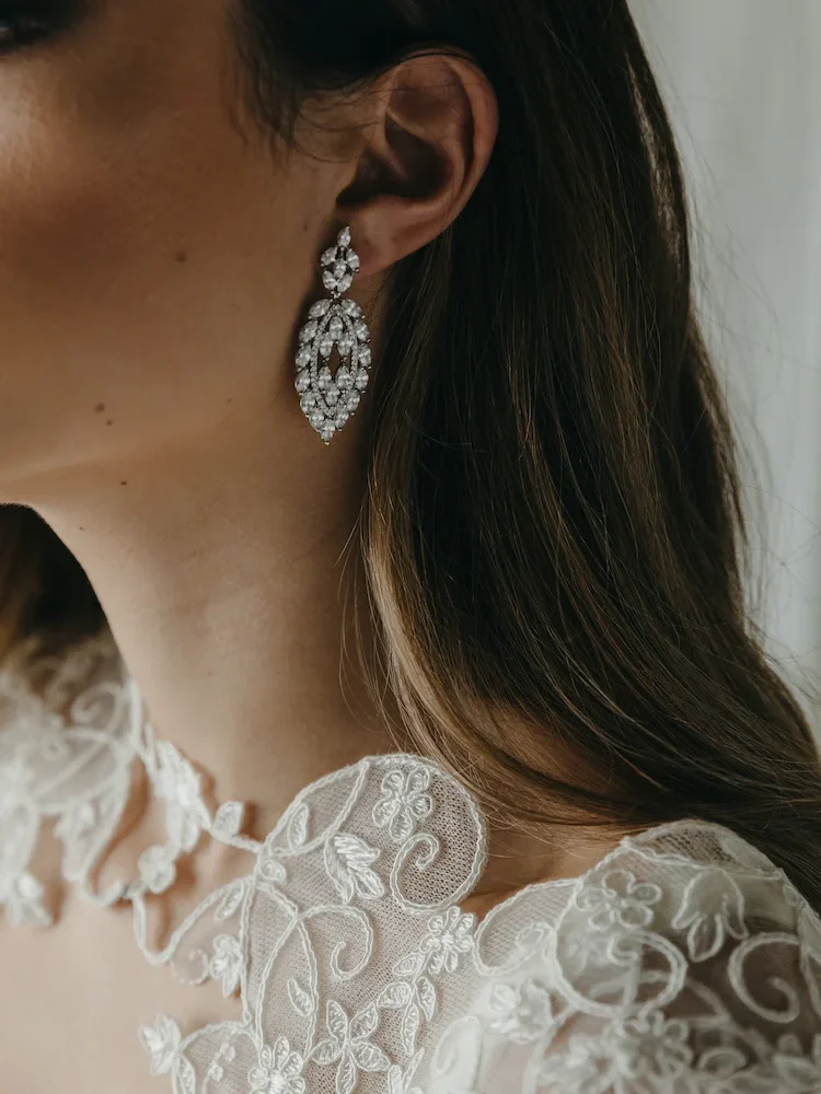 Madrid Art Deco Bridal Earrings 1