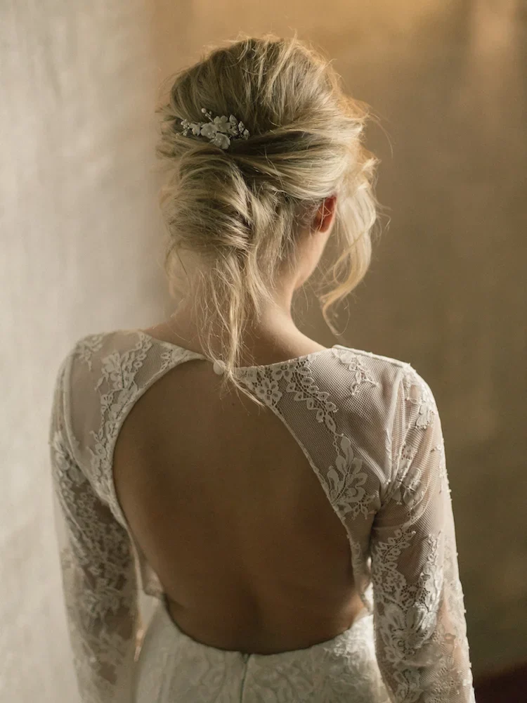 Marquise Side Wedding Comb 3