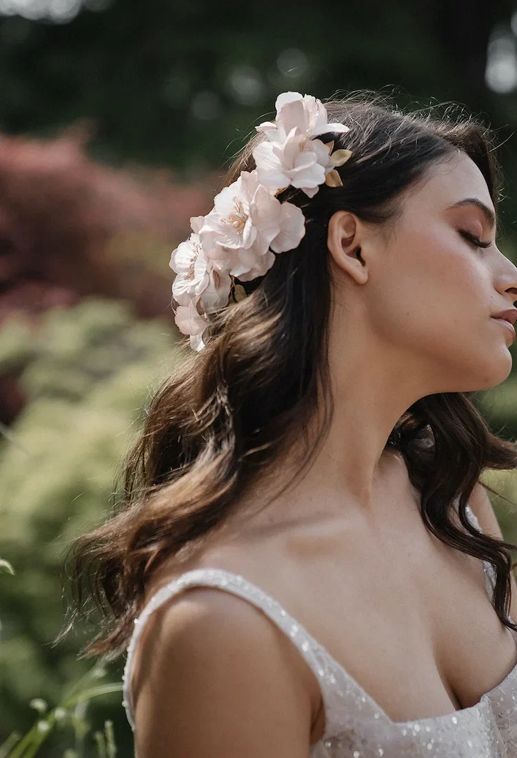 Monet Blush Bridal Hair Piece 8