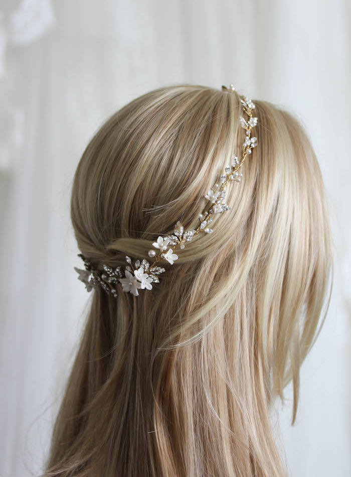 Mixed Metals Boho Bridal Headpiece 1