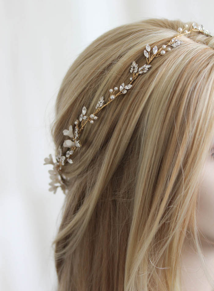 Mixed Metals Boho Bridal Headpiece 2