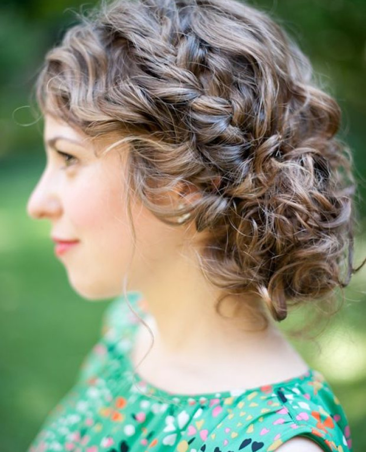 Naturally Curl Wedding Updo