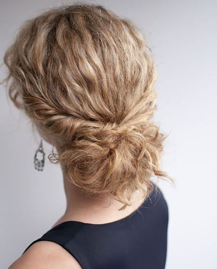 Naturally Curly Low Set Updo