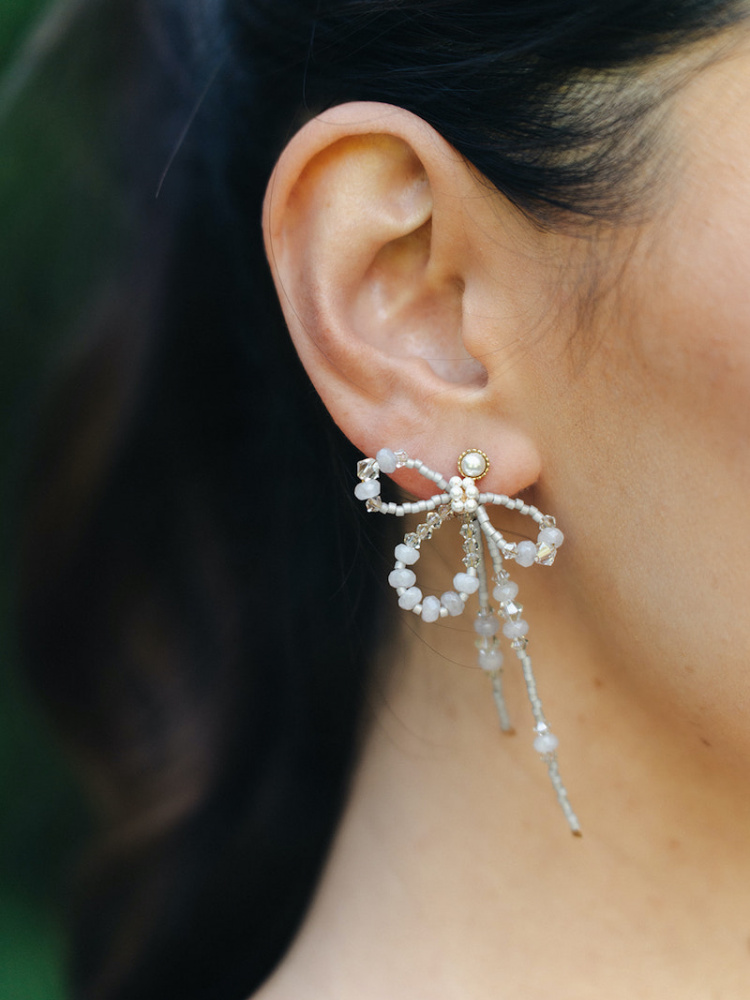 Papillon Beaded Bow Earrings 2