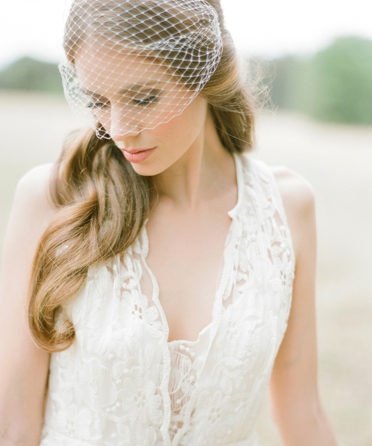 Parker Bandeau Birdcage Veil