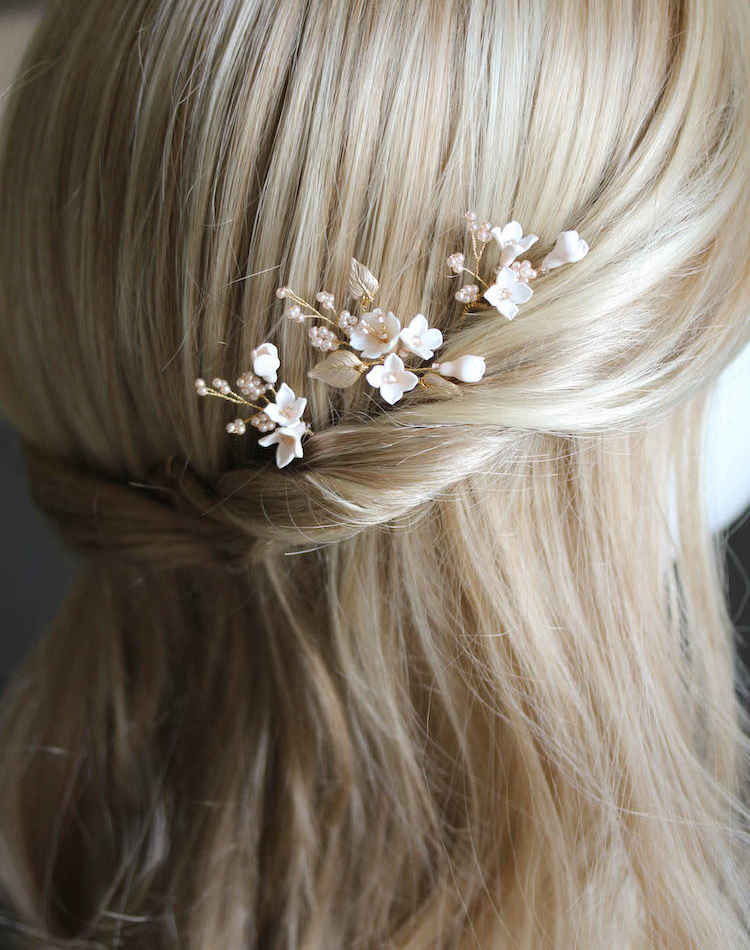 Petite Pins Blush And Pale Gold Floral Hair Pins 2.jpg