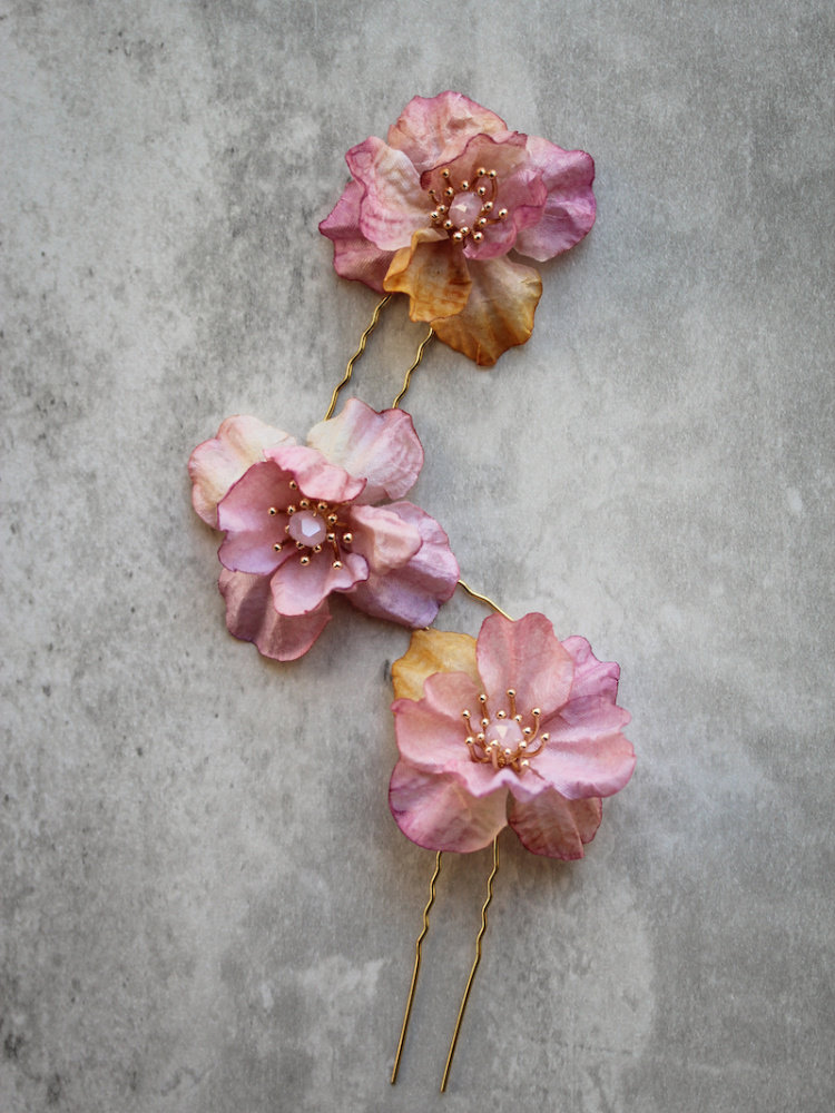 Rhapsody Floral Hair Pins 1