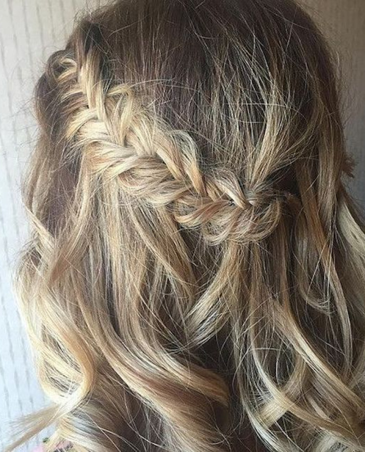 Side Braid Half Up Hairstyle 2018 Wedding Hair Trends