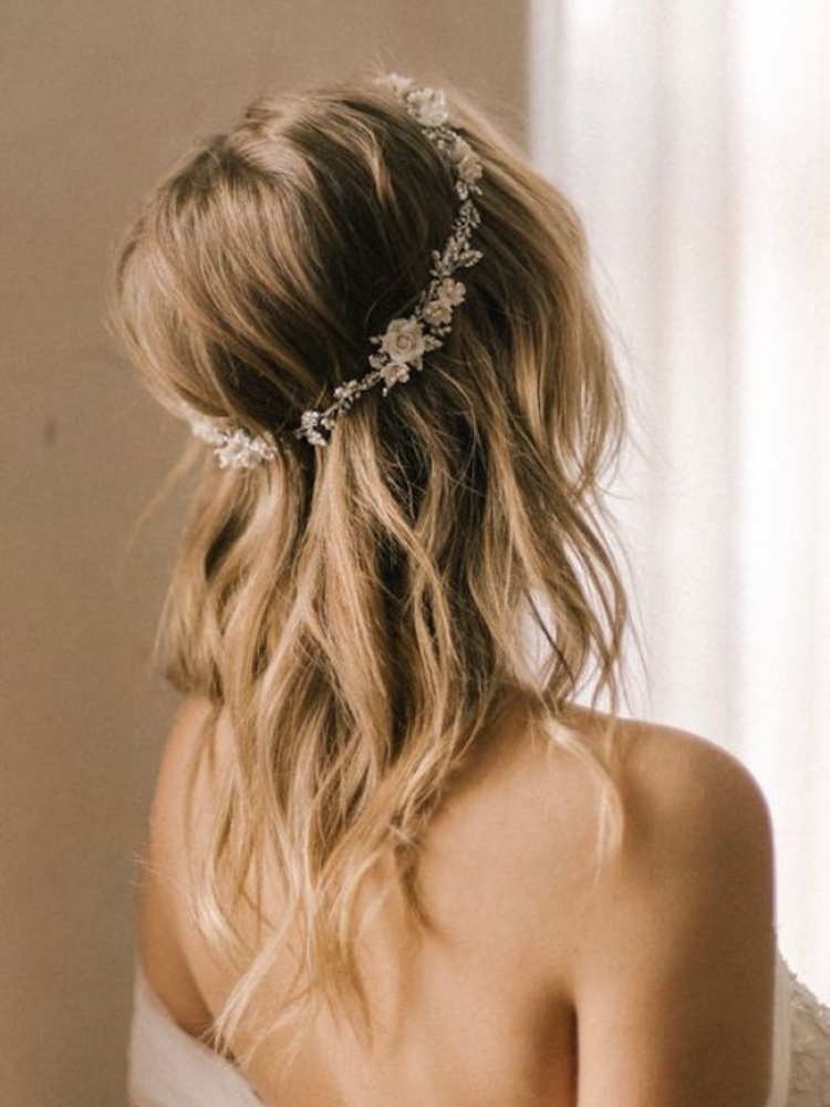 Soft Loose Curls For Long Wedding Hair Gabriel Halo