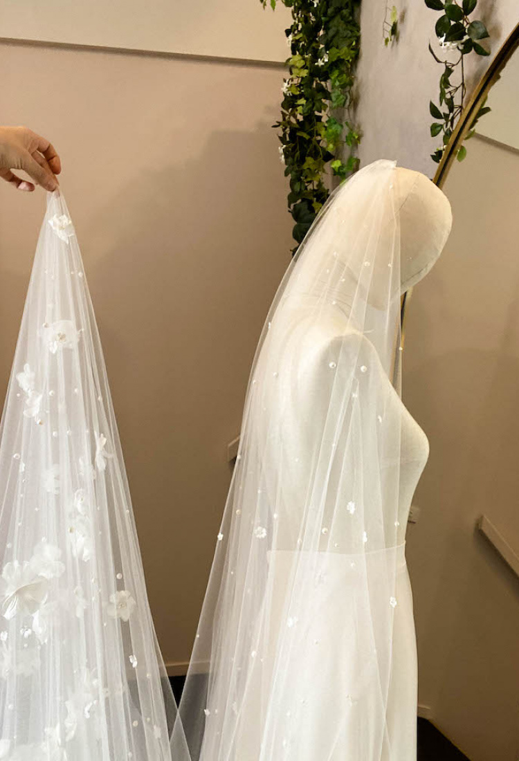 Step 2b How To Bustle A Veil