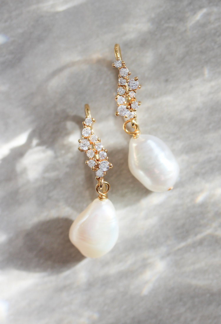 Tasman Pearl Bridal Earrings 8
