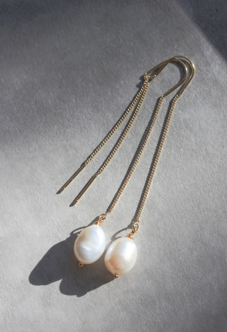 Teardrop Pearl Earrings 10