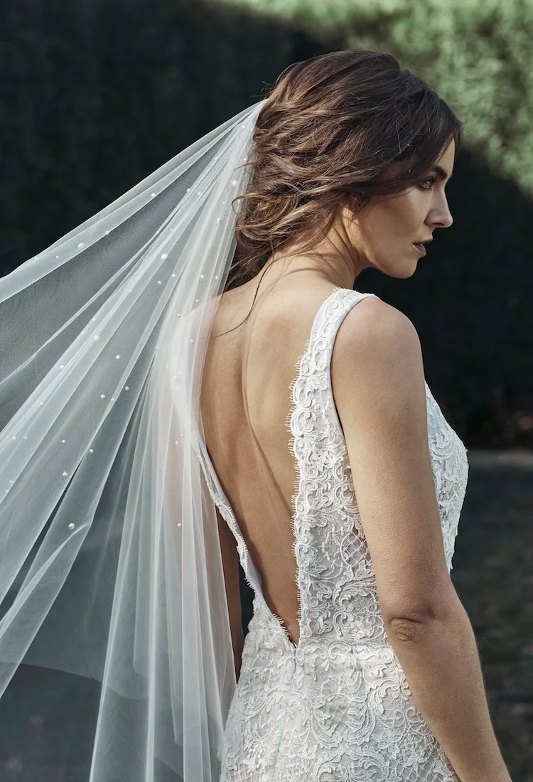 Theodore Pearl Chapel Wedding Veil 1