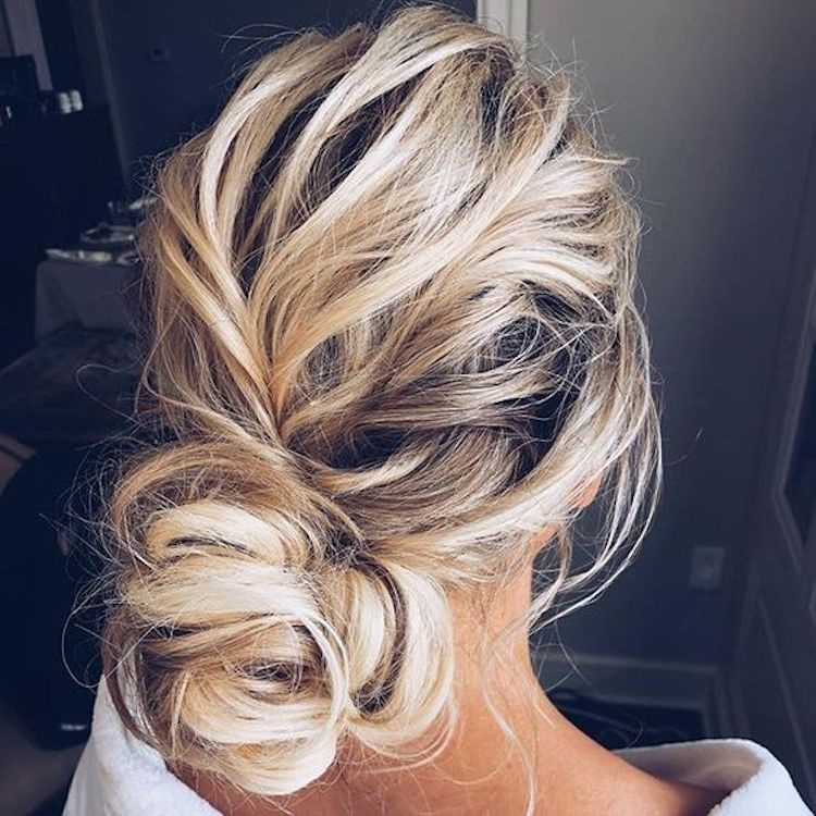 The Essential Guide To 2020 Wedding Hair Textured Updo 2