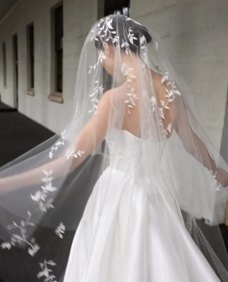 Wild Willows Embellished Bridal Veil 2