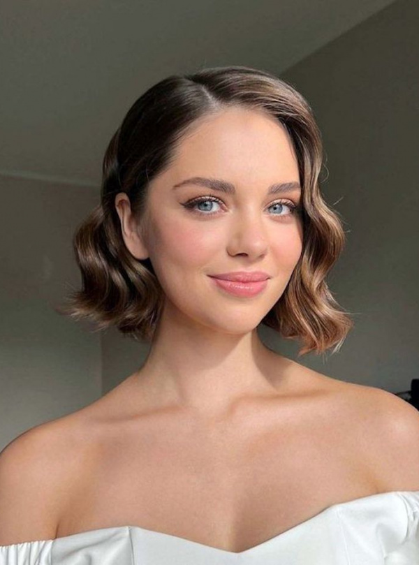 Wedding Hairstyles For Short Hair Vintage Waves 2