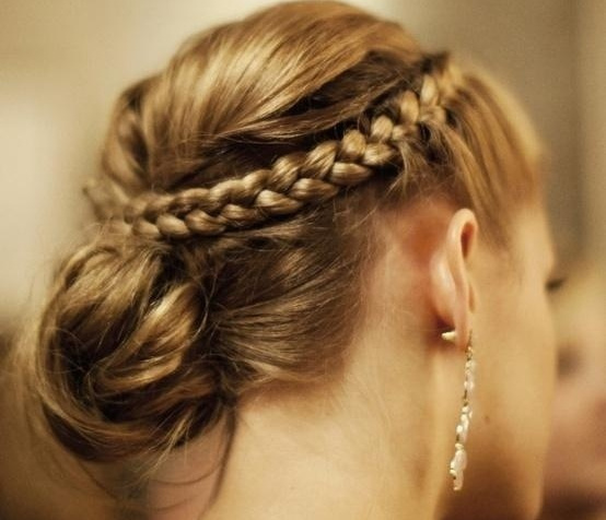 Braided Bun Wedding Hairstyle 1